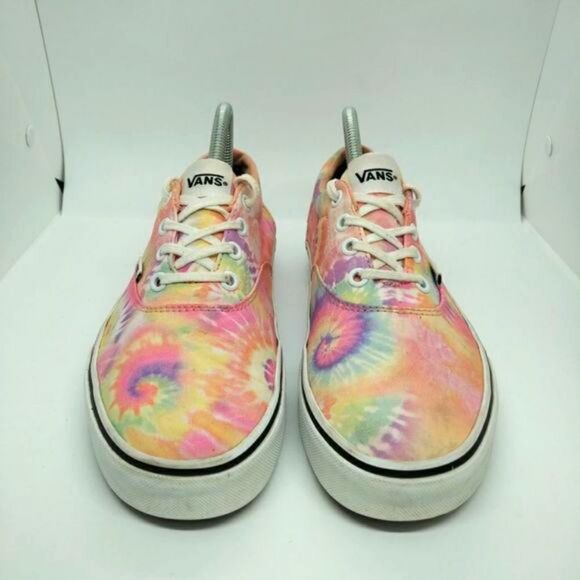 Vans‎ Off The Wall Womens Multicolor Skateboard Shoes Sneakers Size 8.5 Pink - Picture 4 of 8